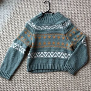 Universal Thread Women's Sweater - Blue, Orange, White